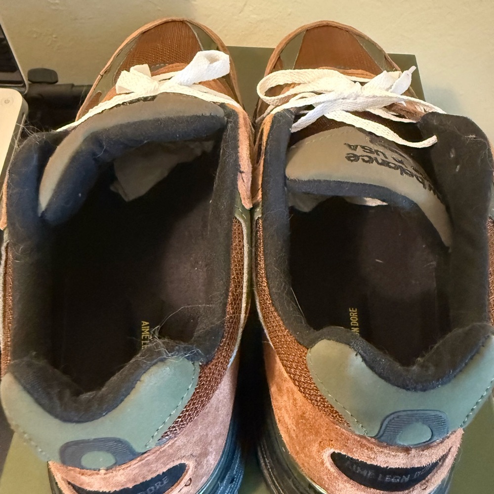 Aime Leon Dore Men's Brown and Green Sneakers - Picture 4 of 6